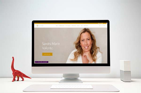 Portfolio arantxaengancha diseño web para Sandra Marín Coach